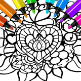 Abstract Heart Coloring Pages: Tô Màu