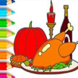 Coloring Book: Thanksgiving Day